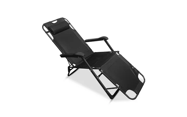 2-in-1 Mesh Camping Chair And Folding Bed With Cushion