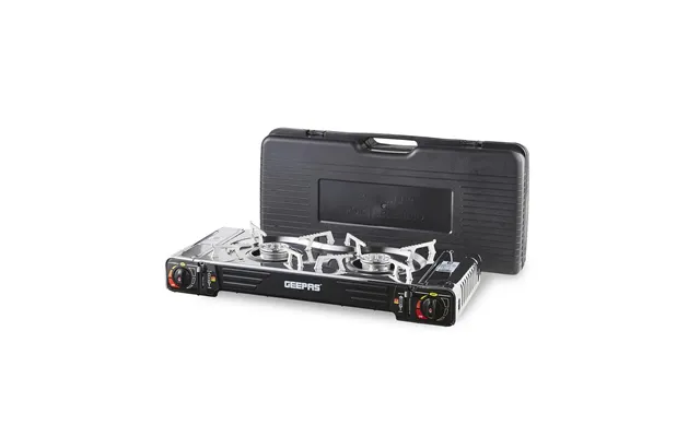 2-in-1 Portable Camping Gas Stove - Double Burner With Carry Case