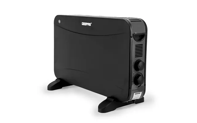 2000w Black Freestanding Convector Heater With Thermostat