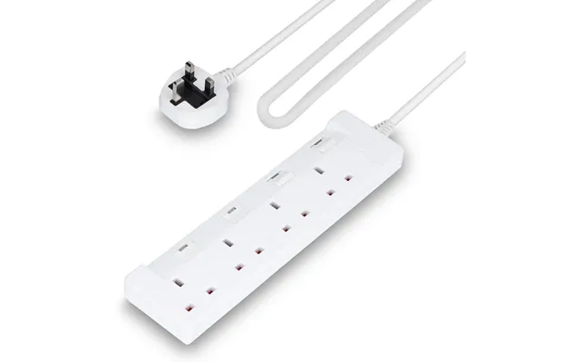 4 Gang Extension Lead - 10m Cable 4-way Plug Extension Cable