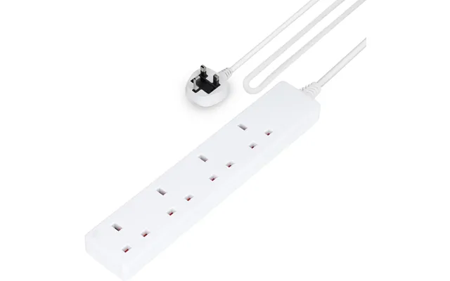 4 Gang Extension Lead - 10m Cable 4-way Plug Extension Cable