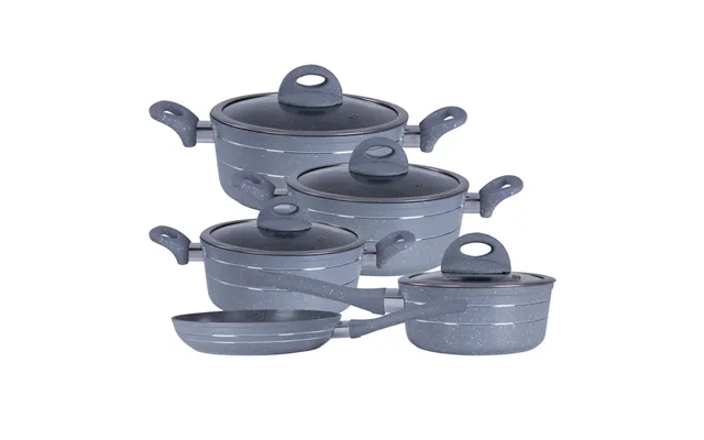 5-piece Non-stick Grey Kitchen Cookware Set
