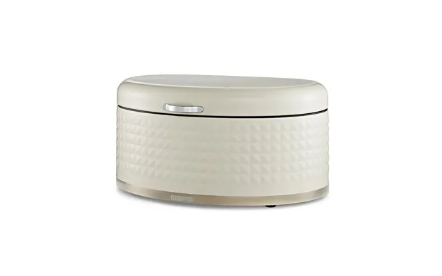 9l Argyle Cream Carbon Steel Bread Bin Kitchen Storage