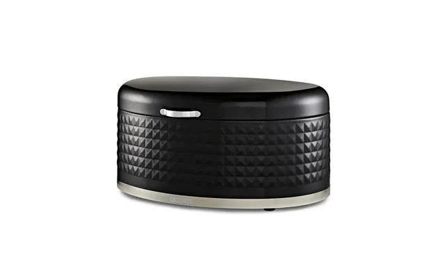 Argyle Black 9l Carbon Steel Bread Bin Canister