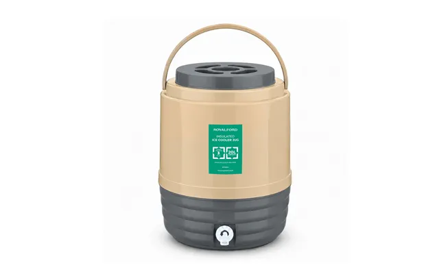 Beige 20l Insulated Ice Cooler Water Dispenser Jug