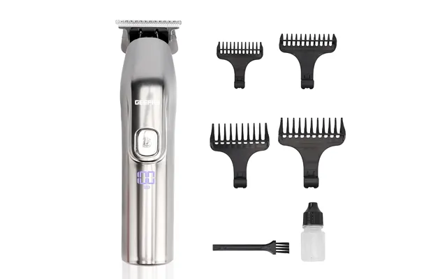 Brushed Stainless Steel Electric Rechargeable Beard Trimmer product image