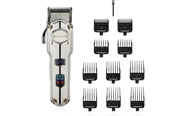 Chrome Led Rechargeable Cordless Waterproof Beard Trimmer & Hair Clipper product image