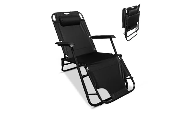 Deluxe 2-in-1 Reclining Mesh Chair & Camping Bed Outdoor Lounger