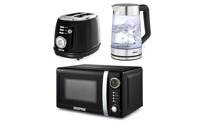 Digital 20l Microwave - Illuminating 1.7l Kettle & 2 Slice Toaster Set