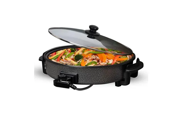 Electric Multi-cooker Frying Pan Electric Wok With Glass Lid 40cm