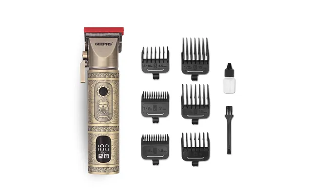 Engraved Rechargeable Vintage Beard Trimmer With Led Display product image