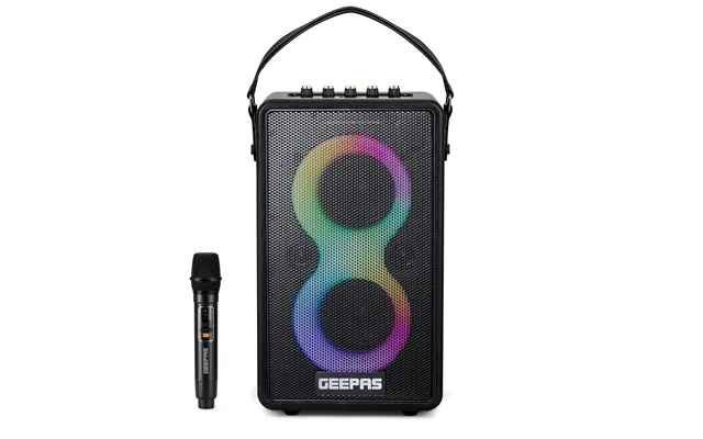 Karaoke Machine Rgb Bluetooth Speaker With Wireless Microphone