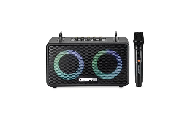 Portable Bluetooth Speaker With Wireless Microphone Karaoke Machine