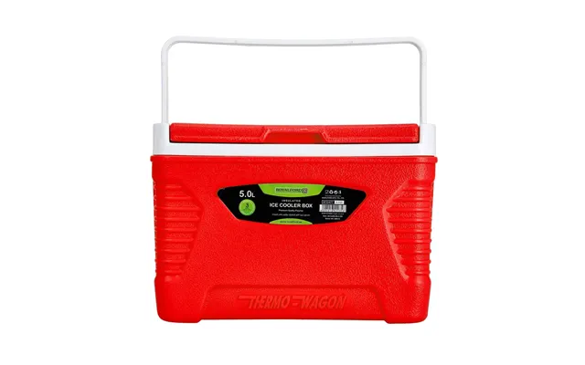 Red 5l Three-layer Portable Ice Cooler Box