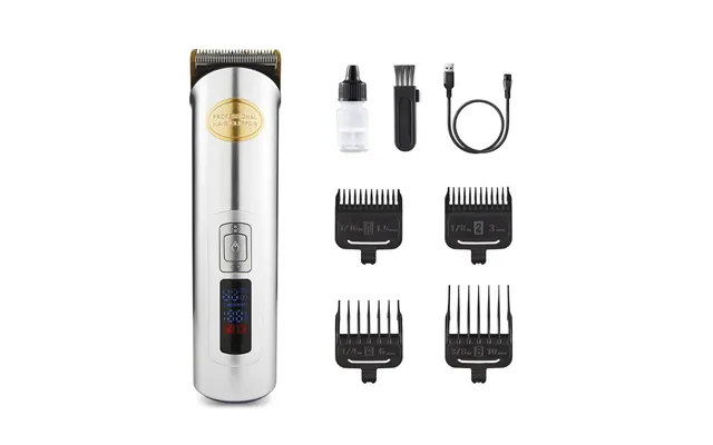 Silver Digital Beard Rechargeable Trimmer And Hair Clipper product image