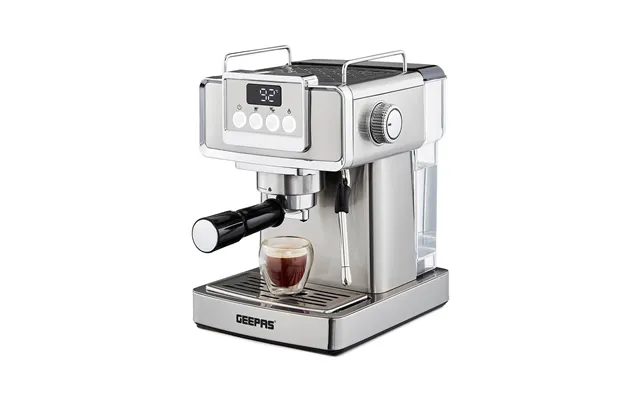 Stainless Steel 20 Bar Espresso Silver Coffee Machine With Milk Frother