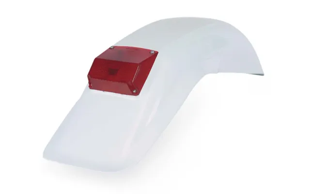 Acerbis Baja Universal Fit Rear Fender - White