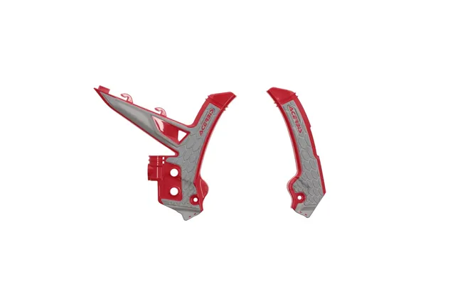 Acerbis X-grip Frame Guards For Gas Gas Ec 250 300 & Ec 250 350 450 500 F 2024-2025 - Red Grey