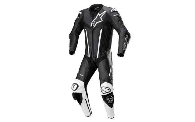 Alpinestars Fusion Leather Suit 1 Pc Black White - Uk 50