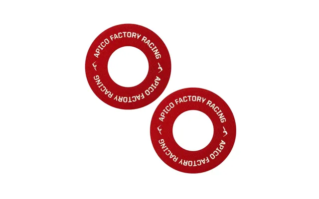 Apico Blister Buster Grips Donuts Pack Of 2 Red White