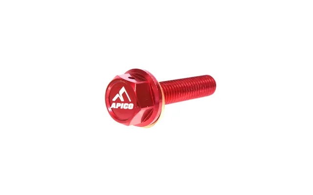 Apico Magnetic Sump Drain Bolt M8 X 35mm X 1.25 For Honda Crf450r 2002-2008 - Crf450x 2005-2017 Red