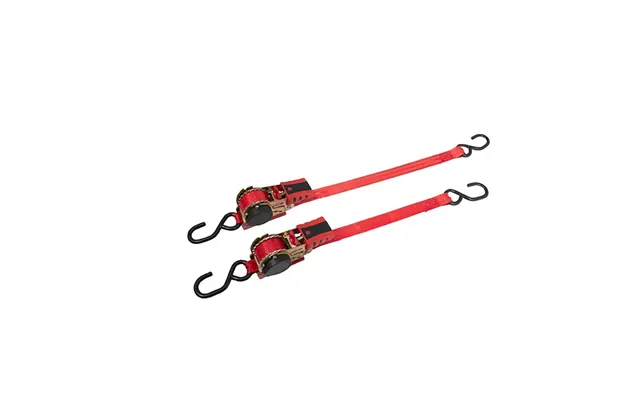 Bikeservice Retractable Ratchet Tie Downs Set - 2.4m 8ft