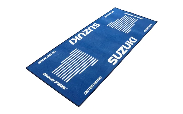 Biketek Series 3 Suzuki Logo Garage Mat - 190 X 80cm