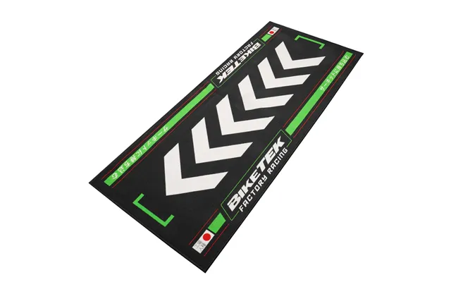 Biketek Series 7 Green Rising Sun Garage Mat - 190 X 80cm
