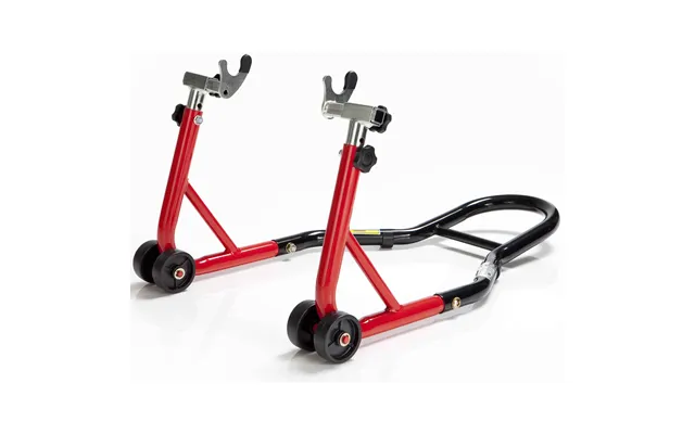 Black Pro Range Adjustable Rear Paddock Stand B5160 With Bobbin Hooks