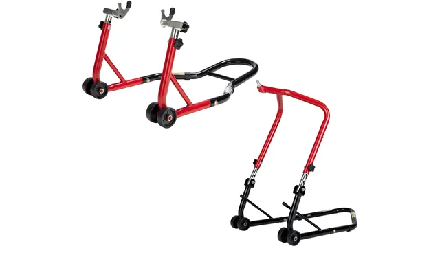 Black Pro Range B5065 Front Head Stand & B5160 Rear Paddock Stand Set