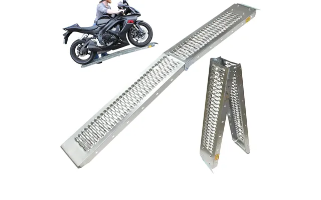 Black Pro Range Steel Folding Motorcycle Ramp B5249