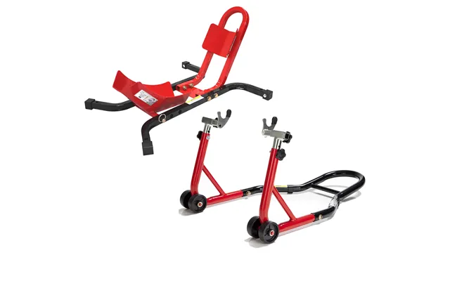 Black Pro Range Wheel Chock & Rear Paddock Stand