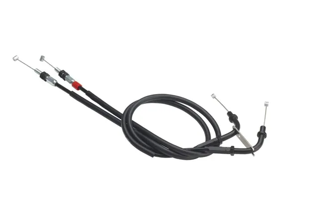 Domino Dual Throttle Cable For Kawasaki Ex300 2013-2016 - Black