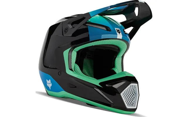 Fox Racing 2024 V1 Ballast Motocross Helmet - Black Blue 63-64cm