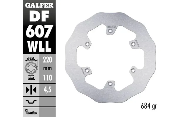Galfer Wave Rear Brake Disc - Gas Gas Ec250 2021-2023