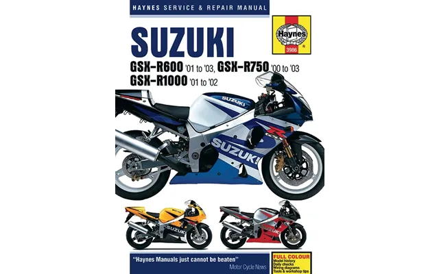 Haynes Repair Manual For Suzuki Gsx-r 1000 2001-2002