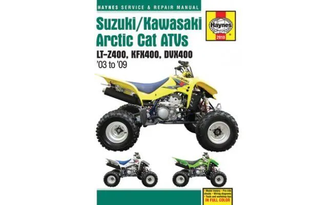 Haynes Service Manual For Arctic Cat Textron 400 2x4 2007-2008