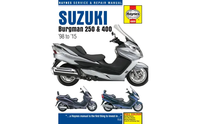 Haynes Service Manual For Suzuki An 250 1998-2001