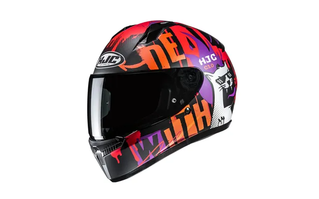 Hjc C10 Fop Mc7sf Orange Motorcycle Helmet - L