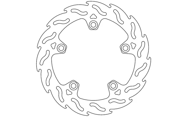 Moto Master Flame Series Fixed Front Brake Disc - Bmw C Evolution 2014-2021