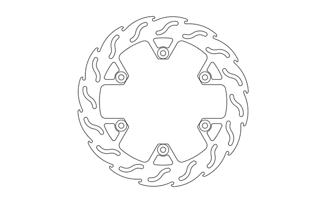 Moto Master Flame Series Rear Brake Disc - Yamaha Xv750 1992-1993
