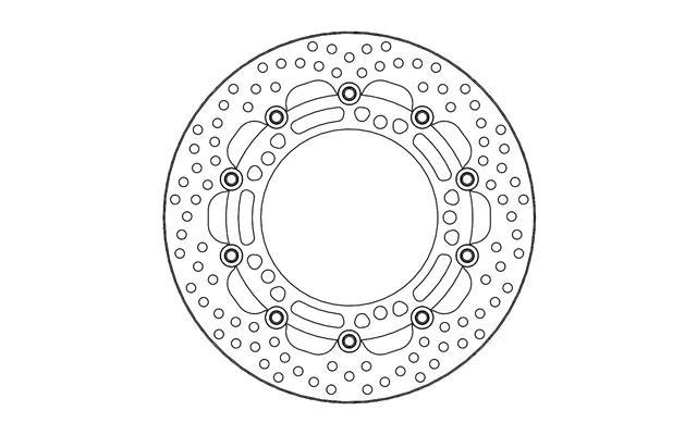 Moto Master Halo Series Floating Front Brake Disc - Kawasaki Z 900 Rs 2018-2024