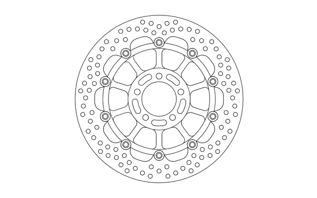 Moto Master Halo Series Floating Front Brake Disc - Kawasaki Zx-9 R 1998-1999