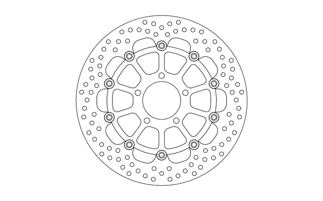 Moto Master Halo Series Floating Front Brake Disc - Suzuki Sv 1000sz 2006