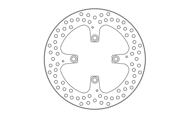 Moto Master Halo Series Rear Brake Disc - Ducati Monster 1200 Abs 2014-2020