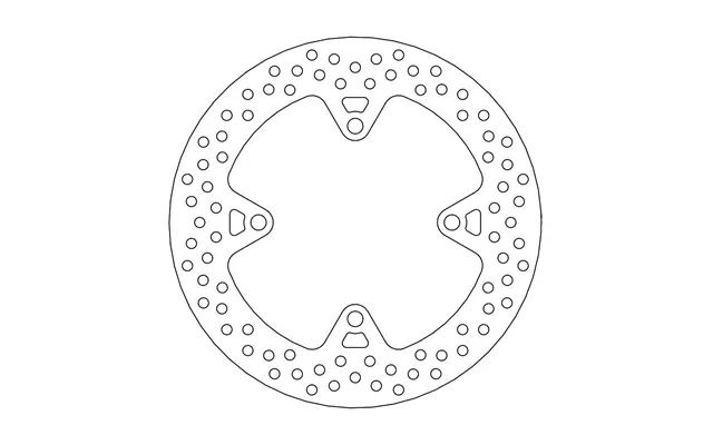 Moto Master Halo Series Rear Brake Disc - Kawasaki Zzr 1400 2006-2020