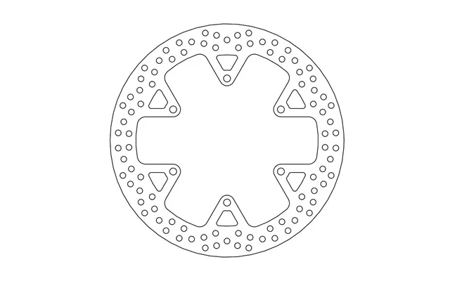 Moto Master Halo Series Rear Brake Disc - Yamaha Fjr 1300 Abs 2003-2020