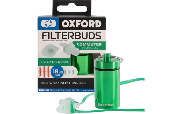 Oxford Filterbuds Commuter Motorcycle Earplugs - 18 Db Snr