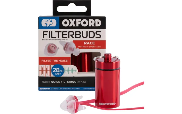 Oxford Filterbuds Race Motorcycle Earplugs - 28 Db Snr