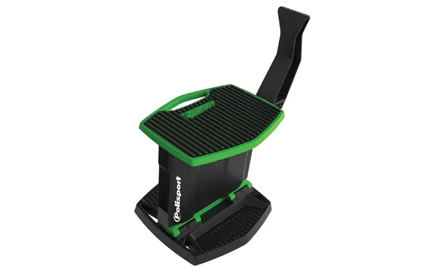 Polisport Foldable Pit Lift Jack Up Paddock Stand - Black Green
